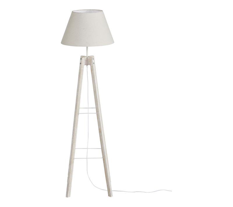 Lampadaire H. 155 cm ZAKINA Blanc antique