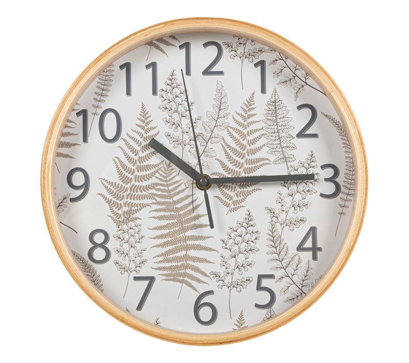 Horloge végétal Ø 25,5 cm ISABEAU Multicouleur