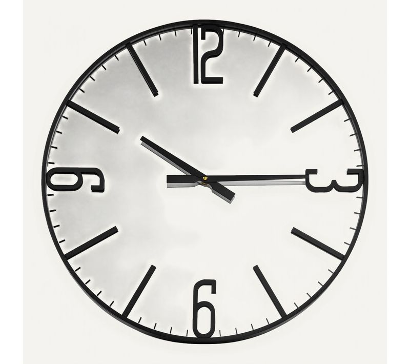 Horloge Ø 60 cm ROMY Noir
