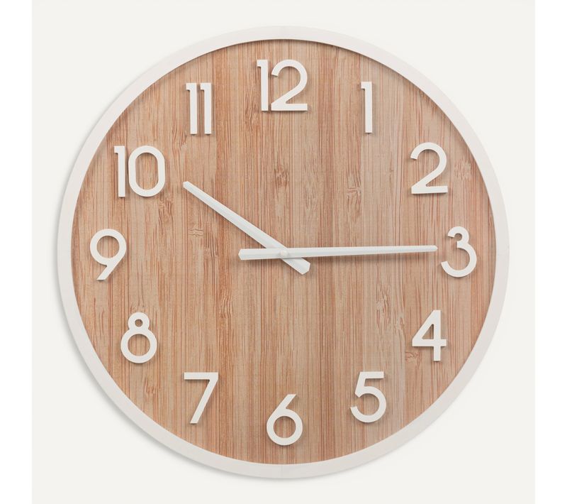 Horloge Ø 50 cm ASTRID Naturel