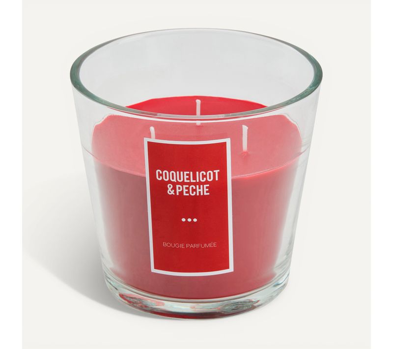 Bougie 500g ALINA Coquelicot et pêche