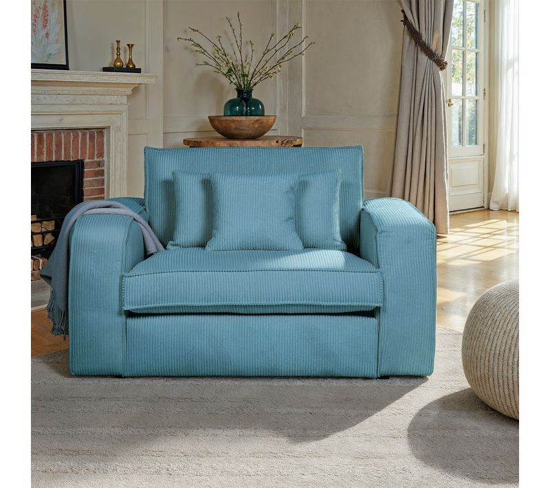 Fauteuil CLOUD tissu bleu