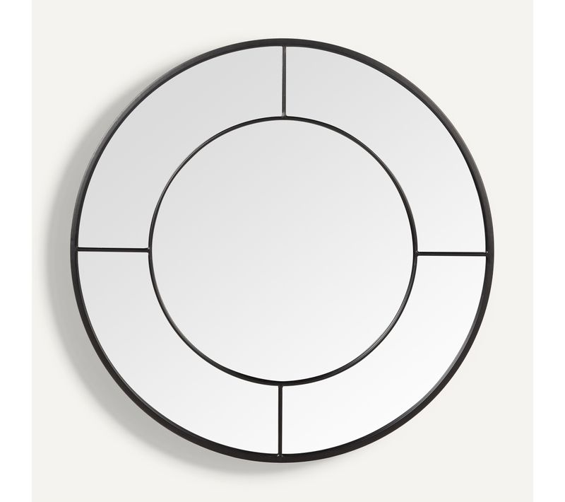 Miroir Ø 60 cm BASILE Noir