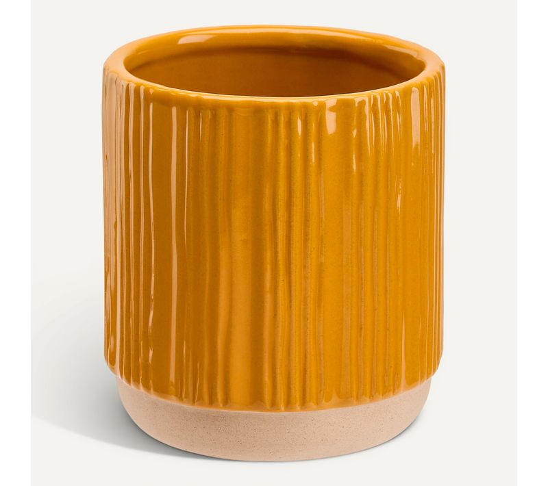 Cache-pot Ø 13 cm ELIAS Jaune