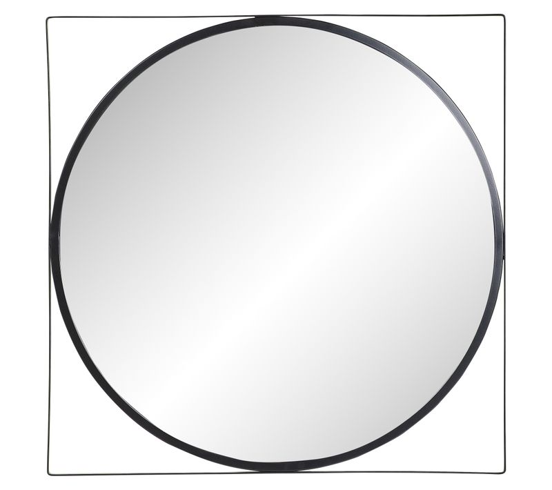 Miroir 50x50 cm ALENA Noir