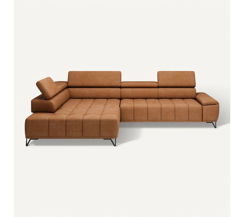 Angle Gauche Terracotta Canapé Relax PALLADIO BUT Tissu L320 x P110 x H77 cm Réf. BUT-2099901517814