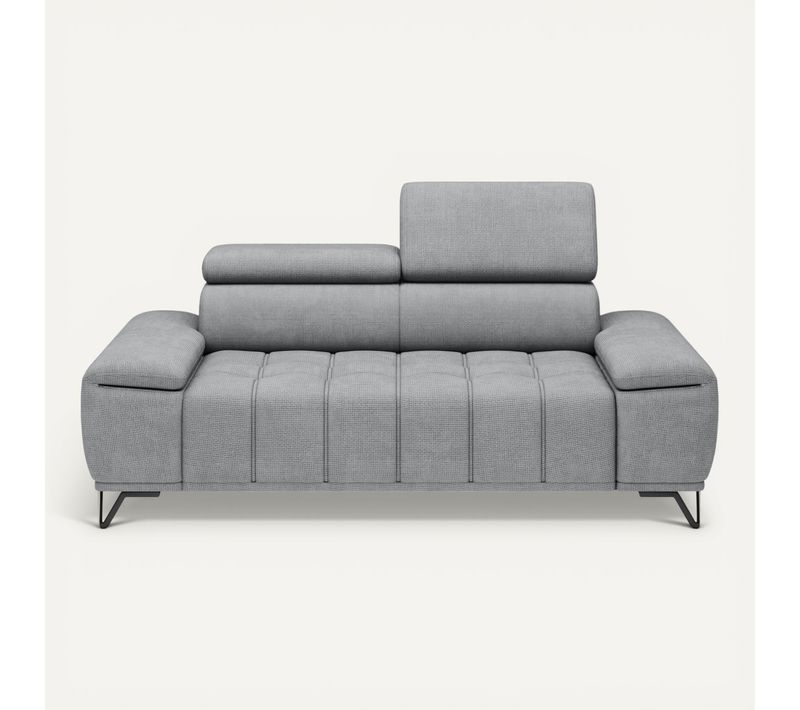 Canapé 2 places PALLADIO tissu eden gris