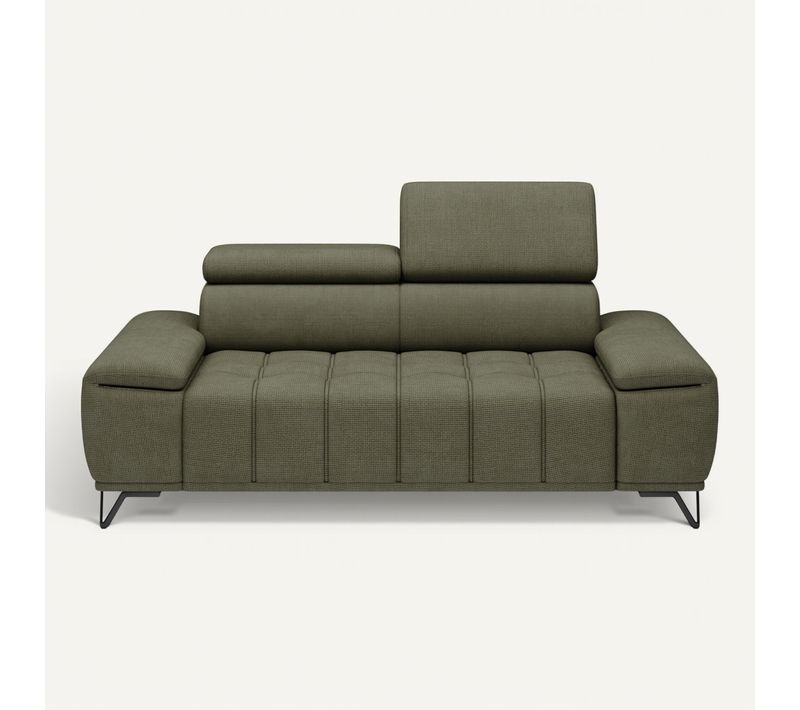 Canapé 2 places relax PALLADIO tissu eden vert