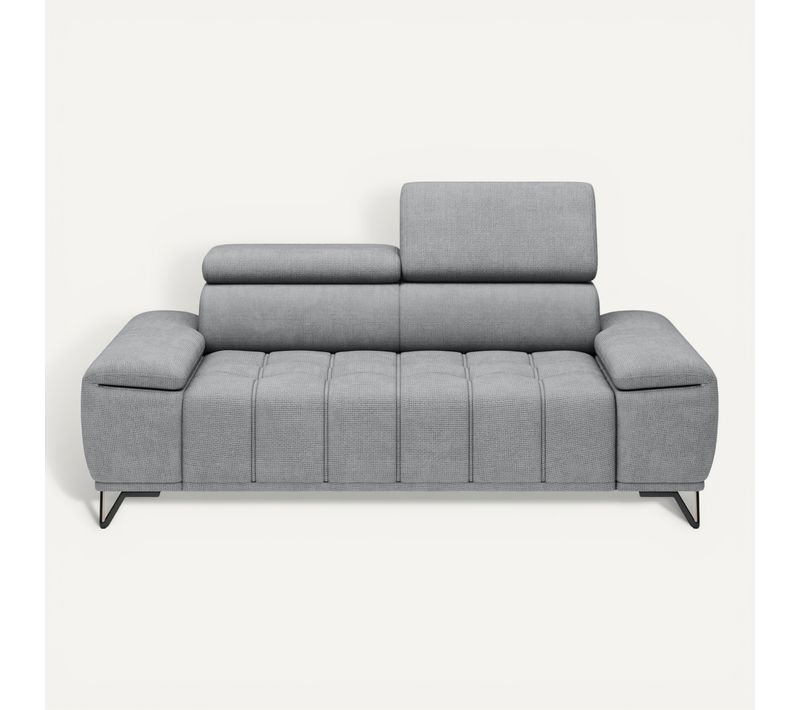 Canapé 2 places relax PALLADIO tissu eden gris