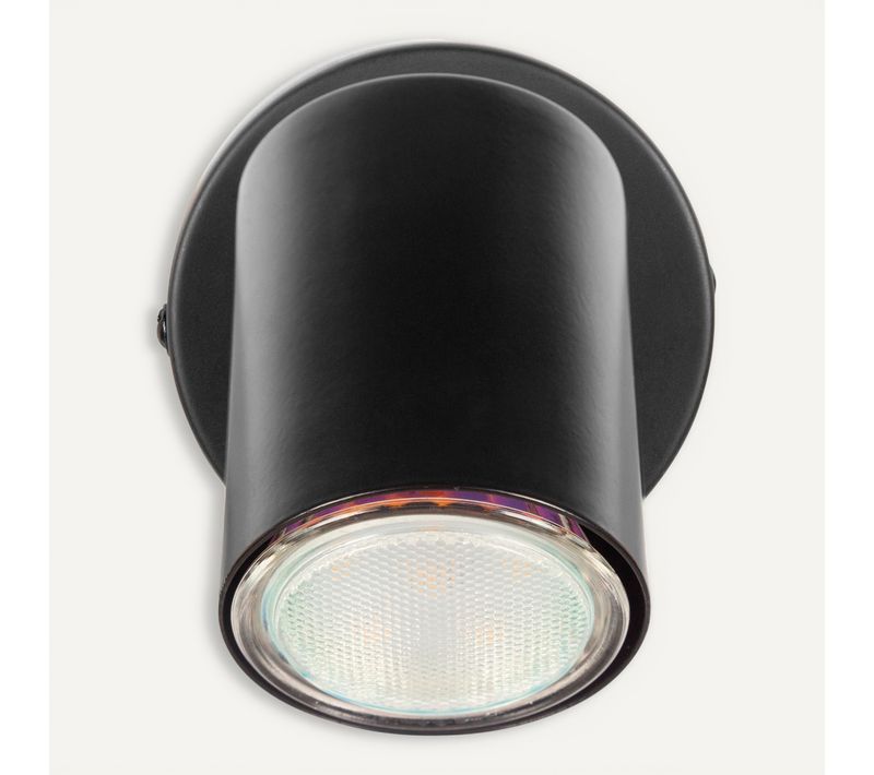 Spot 1 lumière L. 13 cm KLEMO Noir