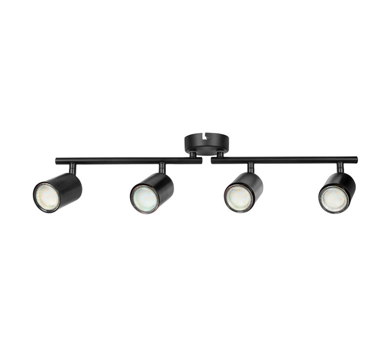 Plafonnier 4 lumières L. 70 cm KLEMO Noir