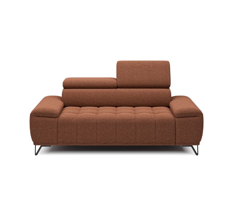 Canapé 3 places relax PALLADIO tissu bubble terracotta