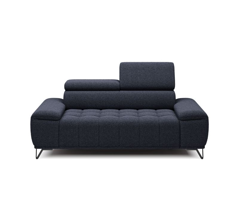 Canapé 3 places relax PALLADIO tissu bubble noir