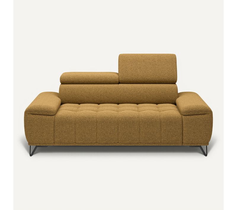 Canapé 2 places PALLADIO tissu bubble jaune
