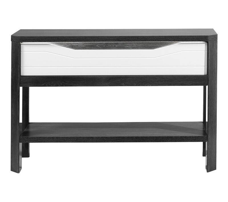 Console MATERA Blanc/imitation chêne gris