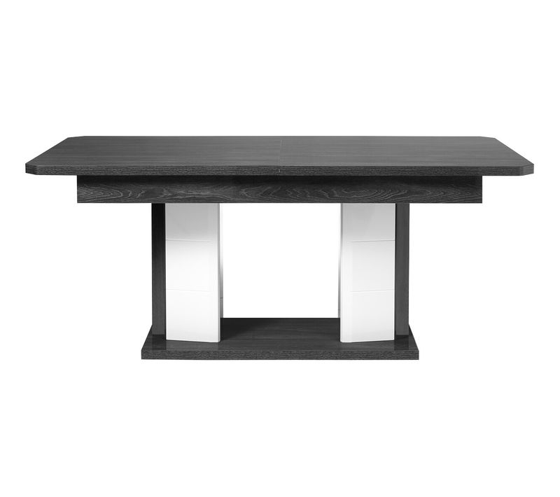 Table L.160/200 + allonge MATERA Blanc/imitation chêne gris