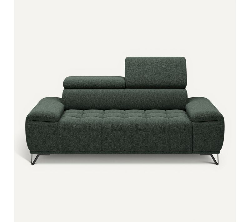 Canapé 2 places relax PALLADIO tissu bubble vert