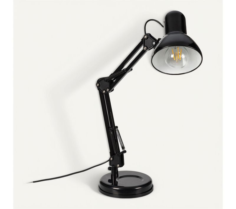 Lampe de bureau H. 50 cm ARCHI Noire