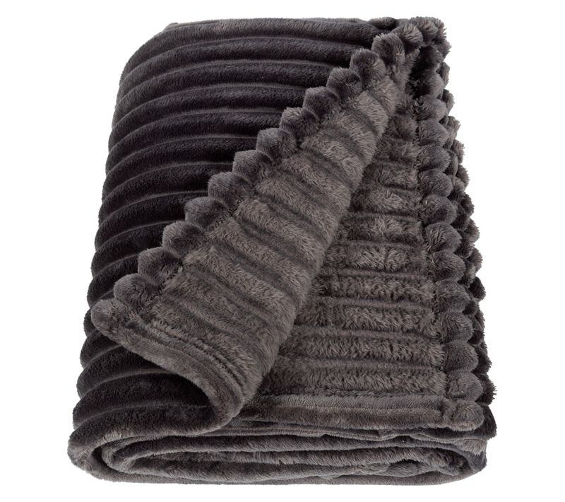 Plaid 130x170 cm LUNA Gris