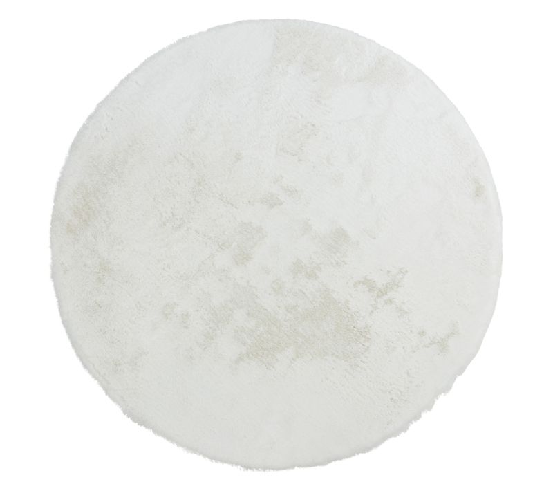 Tapis rond Ø 120 cm JACOB Blanc