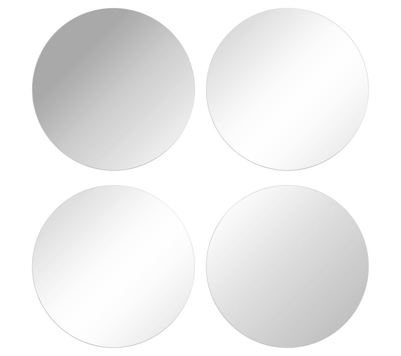 4 miroirs rond D. 30 cm PICO Transparent