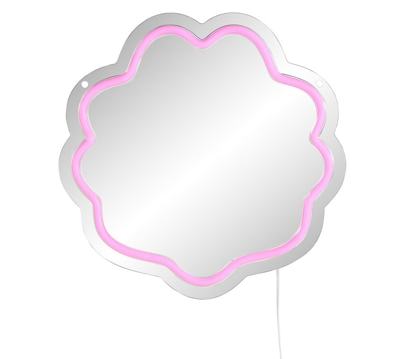 Miroir rond néon LED USB ROND Multicolore