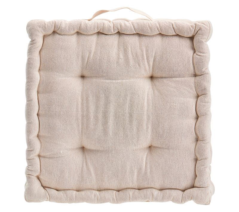 Coussin de sol 40x40 cm BAHIA Greige