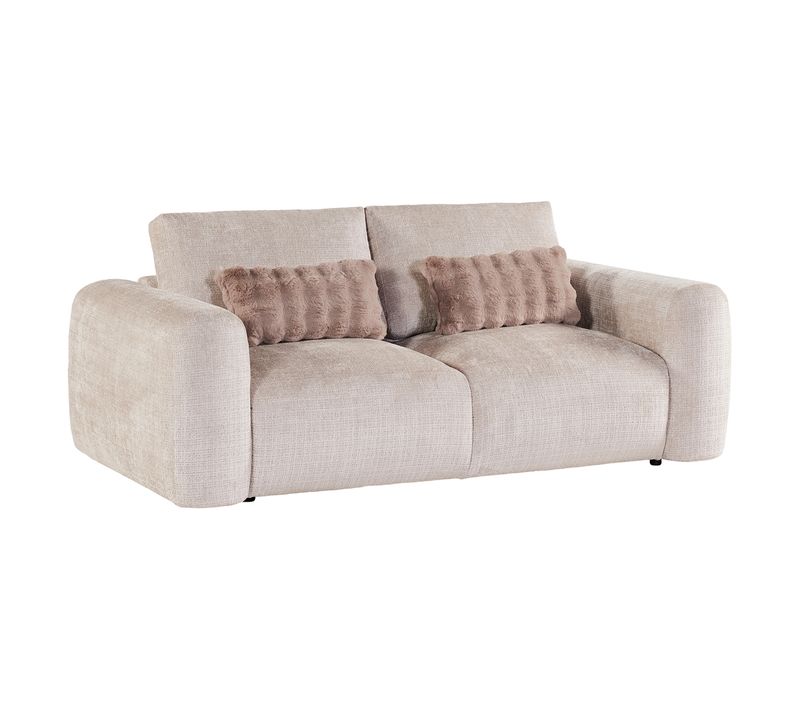 Canapé 2 places BELLO tissu grege