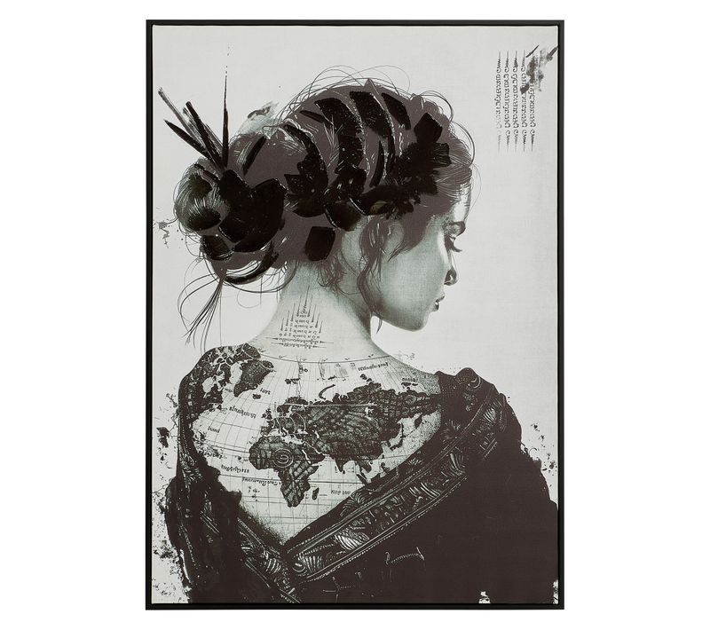 Tableau 48x68 cm SALOME Noir & blanc