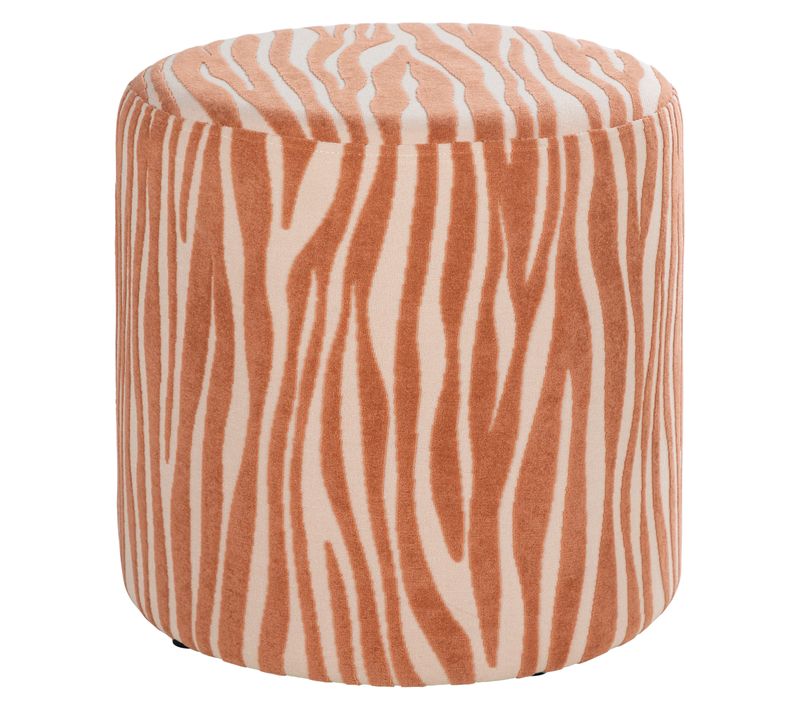 Pouf H. 40 cm ZELINE Terracotta