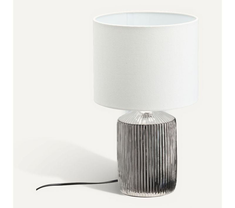 Lampe à poser H. 39 cm DONNA Chromé