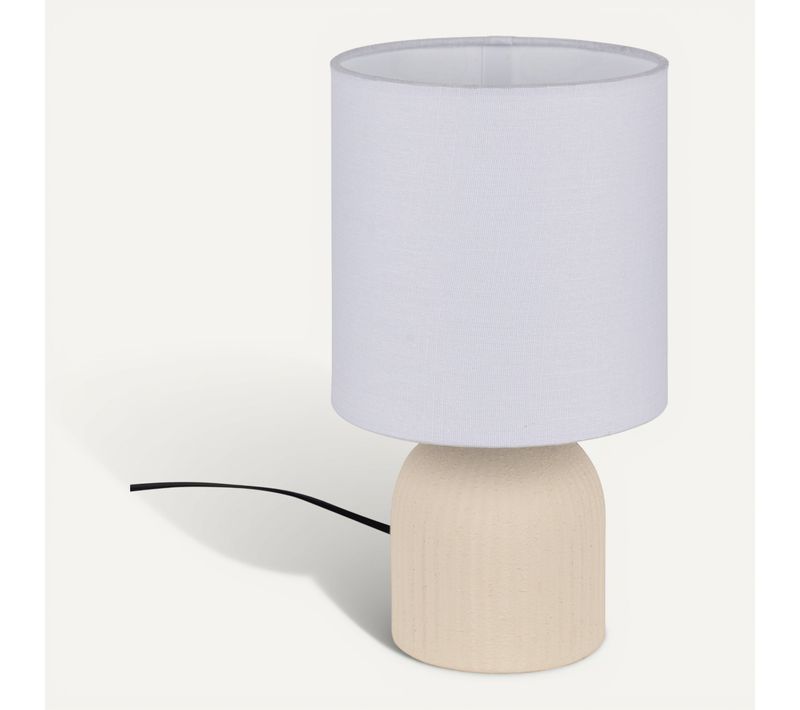 Lampe à poser H. 27 cm LISIA Beige