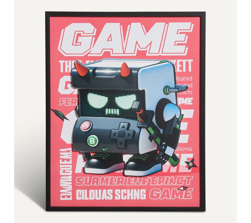 Tableau 40x50 cm GAMING Rouge