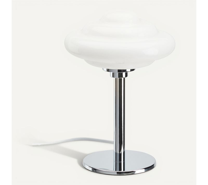Lampe à poser H. 26 cm EMMA Chrome