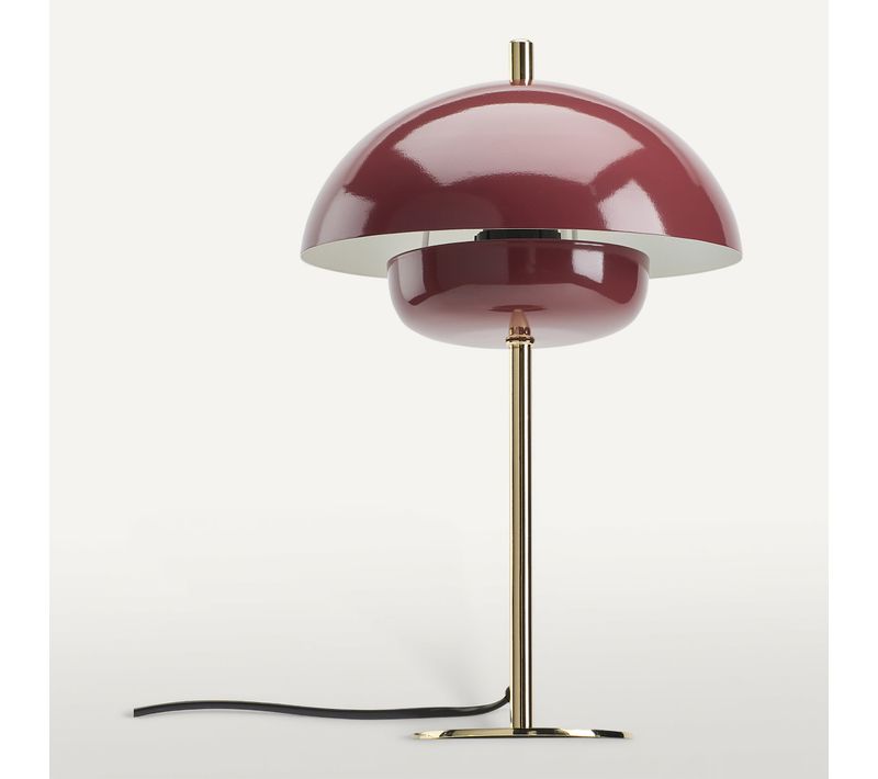 Lampe à poser H. 34 cm BRENDA Bordeaux