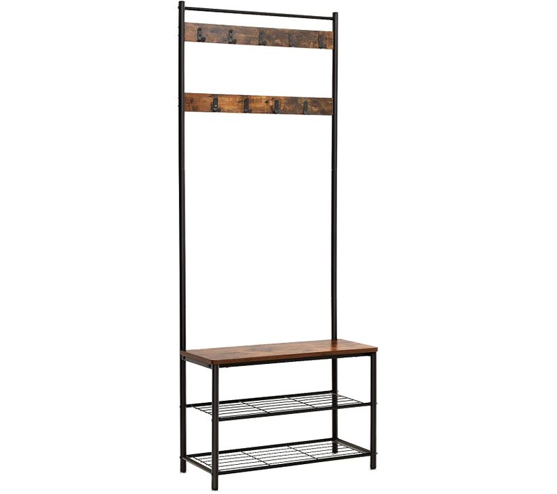 Portemanteau Banc Vestiaire Meuble De Rangement Chaussure Industriel 12_0000882