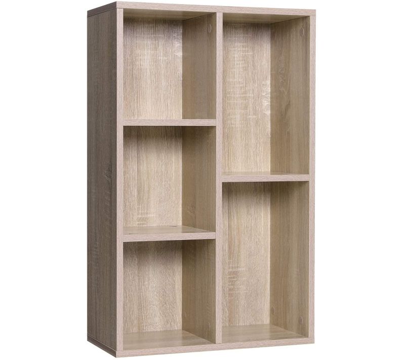 Bibliothèque à 5 Niveaux Casiers Étagère De Rangement Colonne De Rangement Dimensions