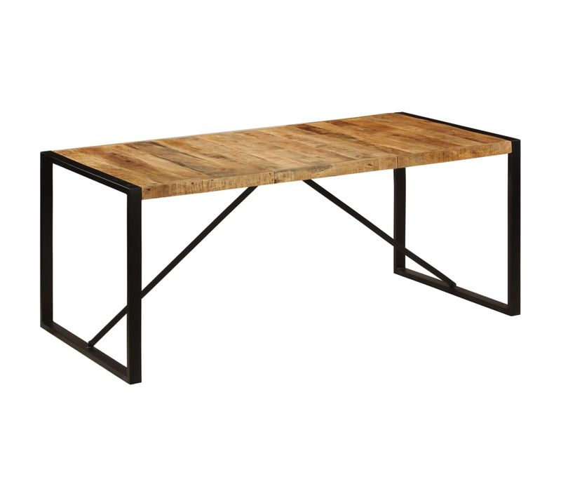 Table De Salle à Manger Design 180 Cm Bois De Manguier Solide 0902278