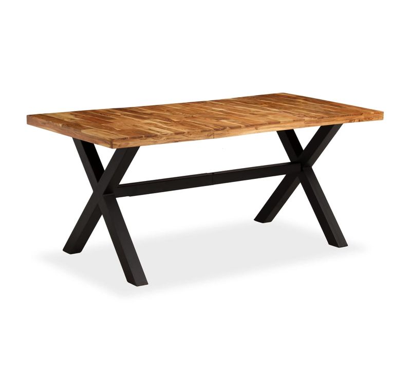 Table De Salle à Manger Design Bois D'acacia Et Manguier 180 Cm 0902309