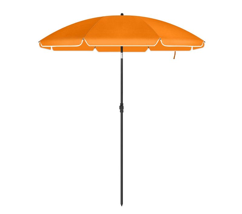 Parasol De Jardin D. 2 M Ombrelle Protection Upf 50+ Inclinable Portable Résistant Au
