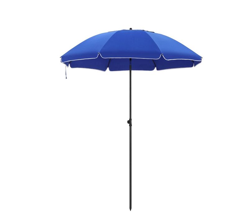 Parasol De Jardin Diamètre 2 M Ombrelle Protection Upf 50+ Inclinable Portable Résist