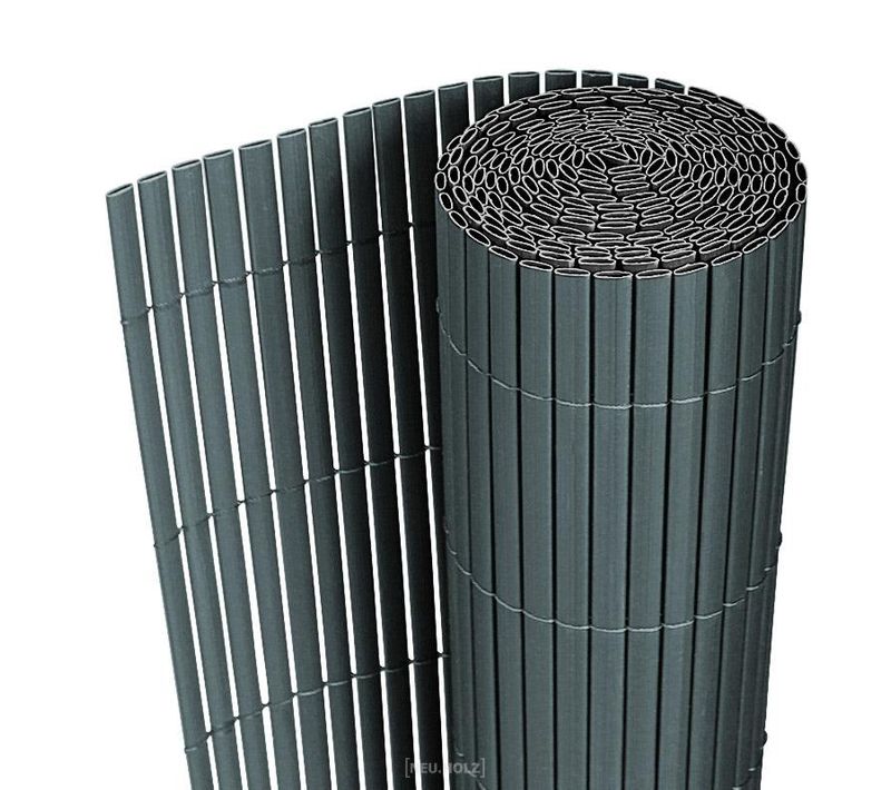 Clôture Brise Vue Brise Vent Pvc 200 X 300 Cm Gris 03_0001467