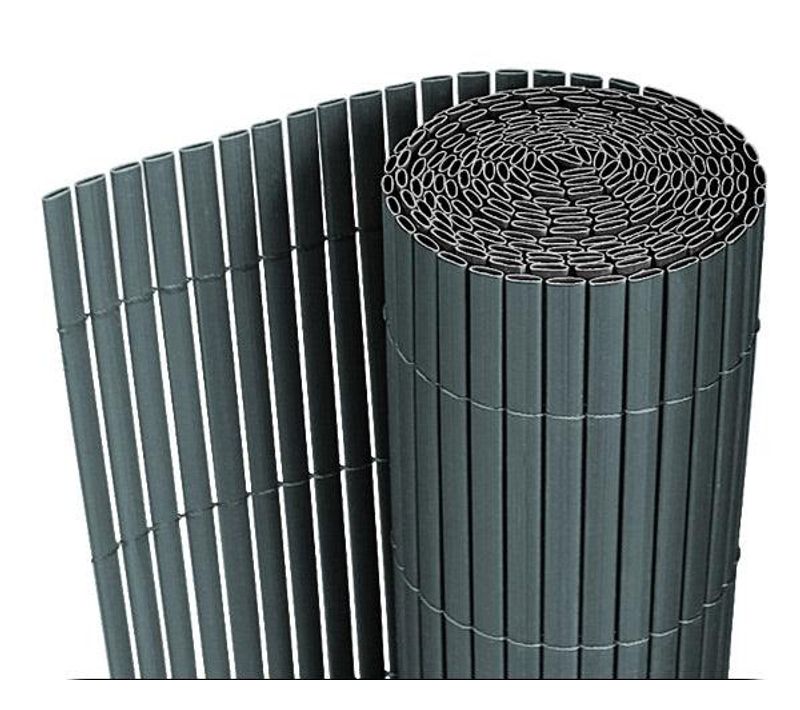 Clôture Brise Vue Brise Vente Pvc 90 X 300 Cm Gris 03_0001468