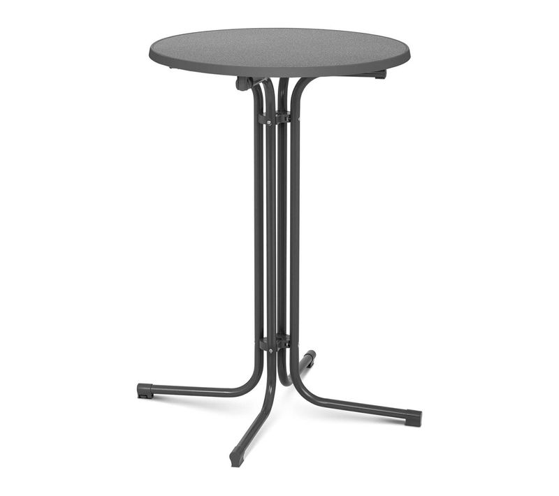 Mange Debout Table Pliable Pliant Diamètre 70 Cm Gris 14_0002374
