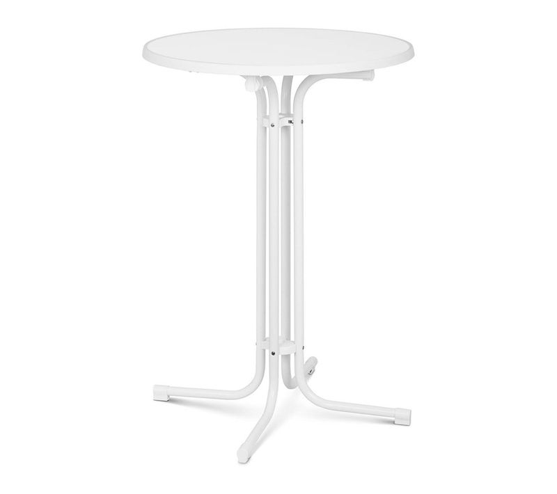 Mange Debout Table Pliable Pliant Diamètre 80 Cm Blanc 14_0002376