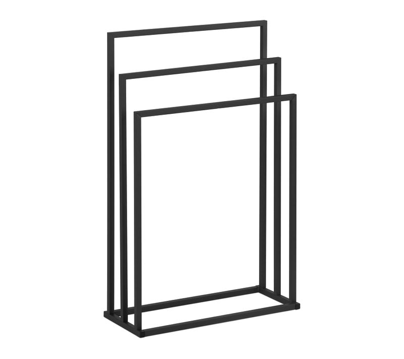 Porte-serviette Sur Pied En Acier 3 Barres (3 Barres, Largeur 55 Cm, Capacité De 6 Kg