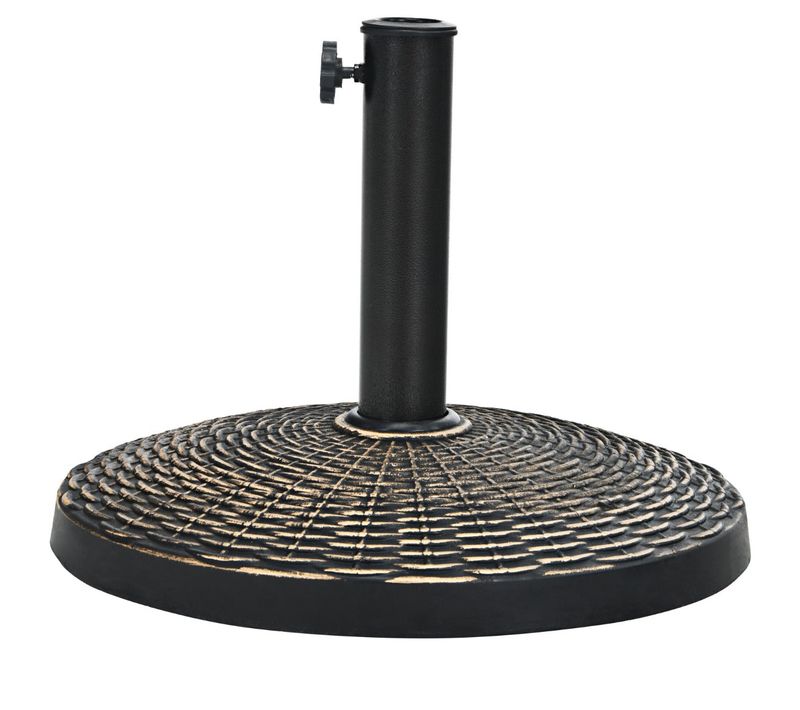 Base De Parasol De Patio 45 Cm Support De Parasol Ronde En Résine Résistant