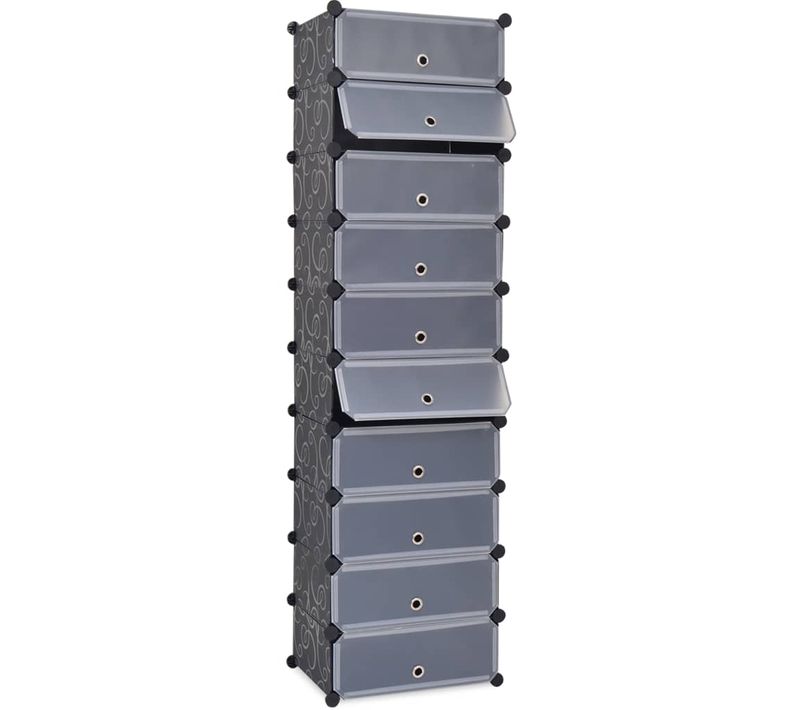 Armoire à Chaussures Range Chaussures Rangement Meuble Entrée Couloir Salon