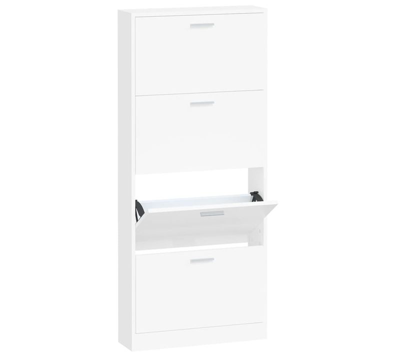 Armoire à Chaussures Range Chaussures Rangement Meuble Entrée Couloir Salon 59 X 17 X