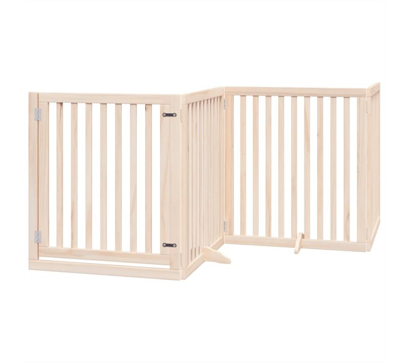 Barrière De Sécurité Pour Chien Animaux De Compagnie Avec Porte Pliable 6 Panneaux